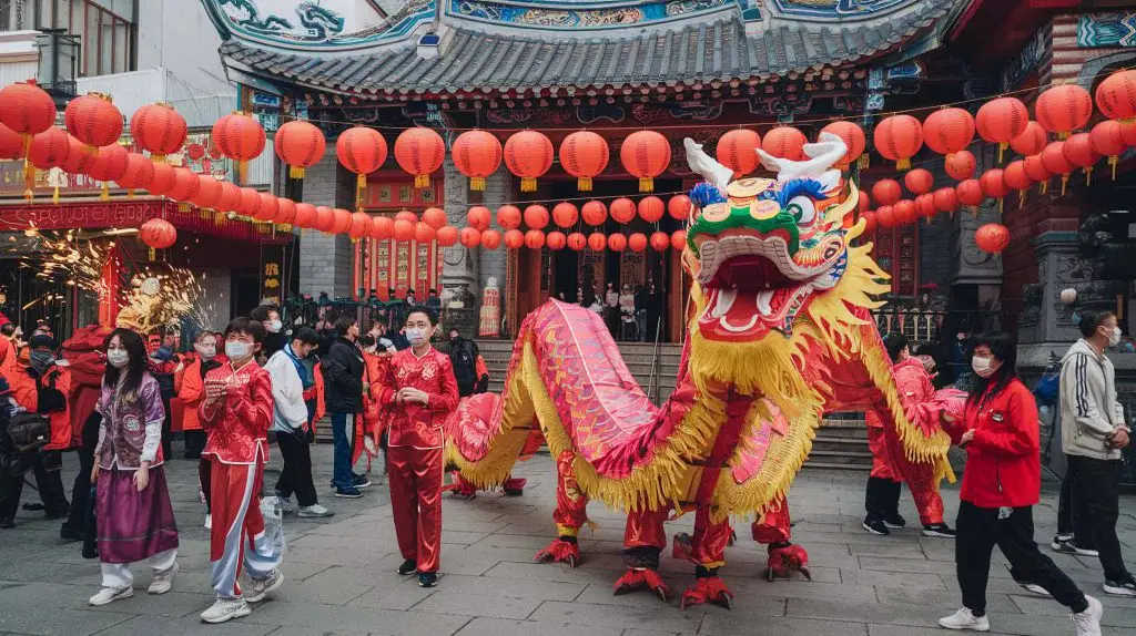 Photo celebration du nouvel an chinois